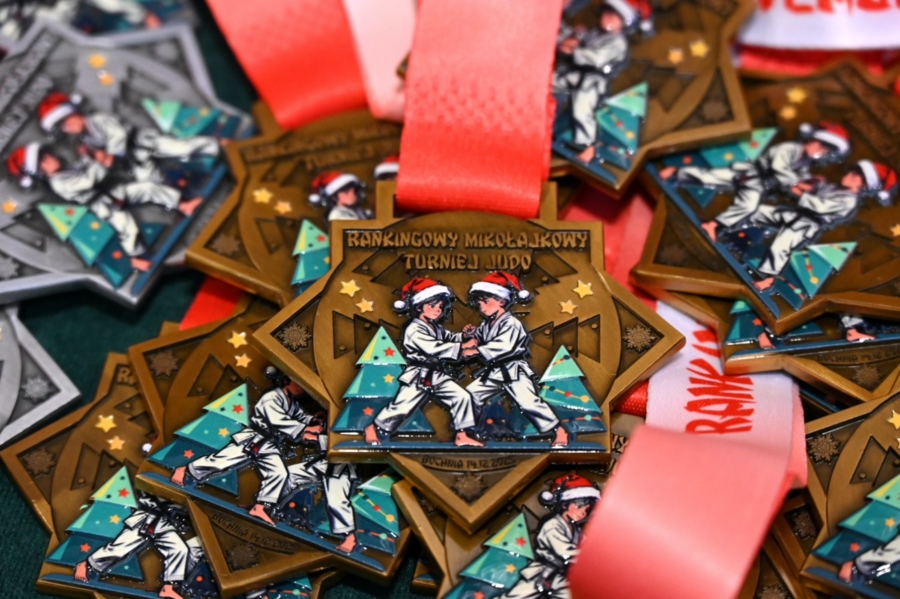 Medale z Mikołajkowego Turnieju Judo w Bochni